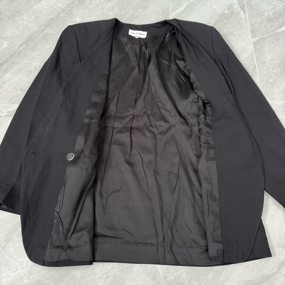 Women’s Vintage Casual Corner Business Office Work Blazer And Skirt Suit Set - Picture 6 of 16